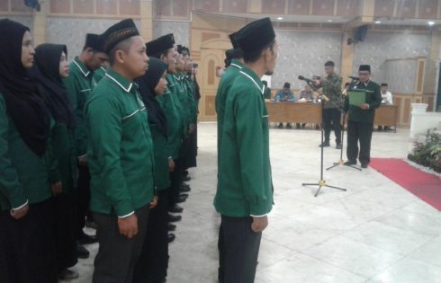 Dihadiri Bupati dan Wakil Bupati, Kurdi Zakaria Resmi Pimpin ISNU Tanjabar