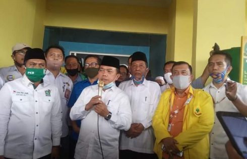 Ketua DPW PKB Sofyan Ali Antar Pasangan Haris-Sani ke KPU