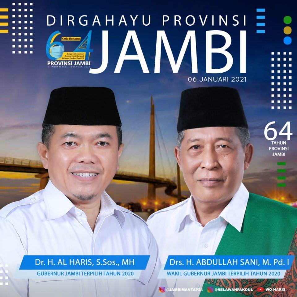Warga Jambi Meminta Al Haris – Abdullah Sani Segera Dilantik Menjadi Gubernur Jambi