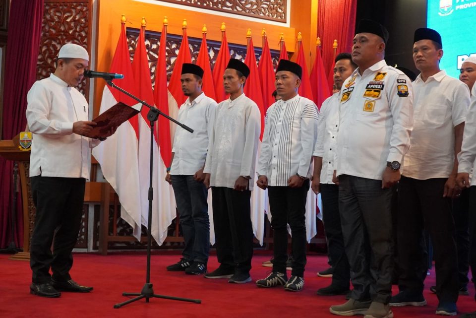 Panitia Rakernas APDESI Dikukuhkan, Para Kepala Desa Siap Wujudkan Jambi Mantap