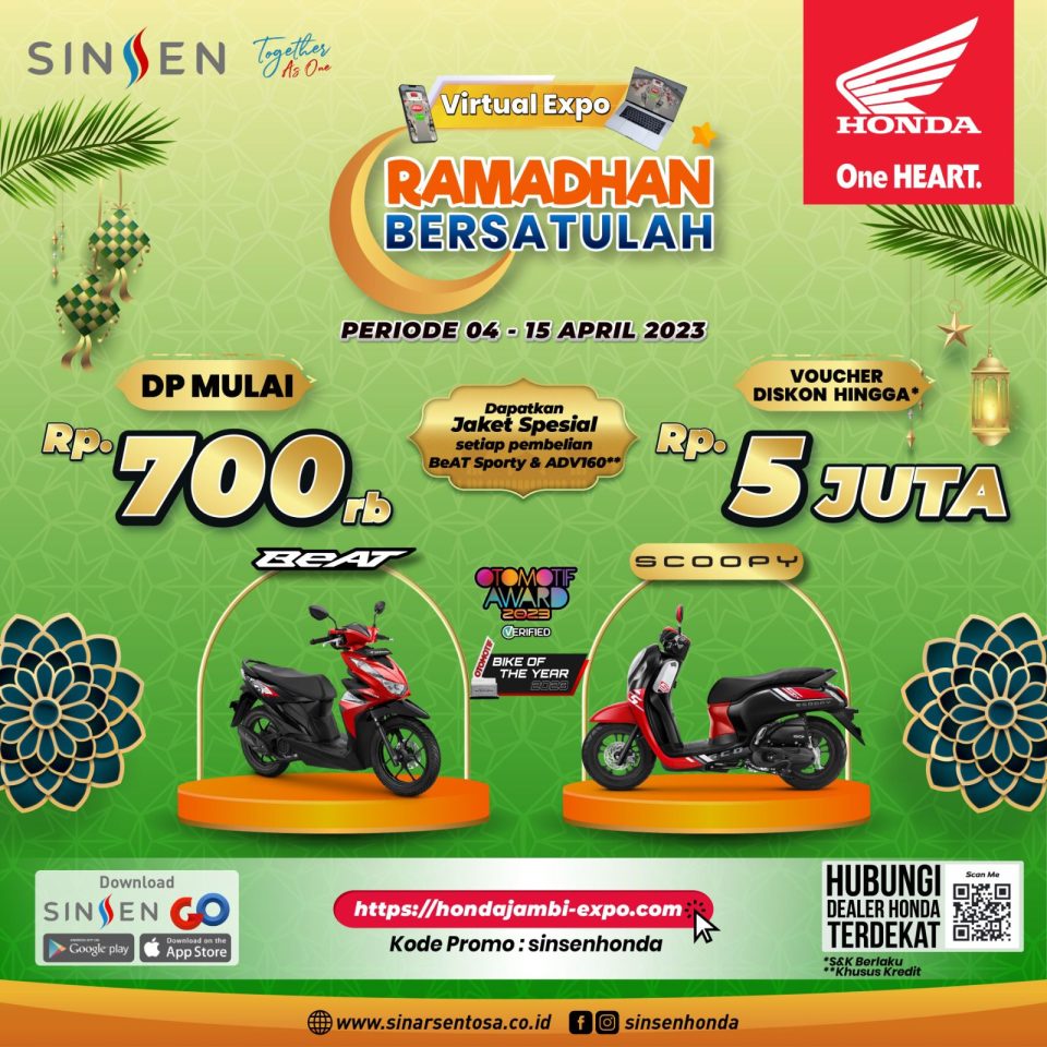 Sinsen Hadirkan Honda Virtual Expo Spesial Bulan Ramadhan