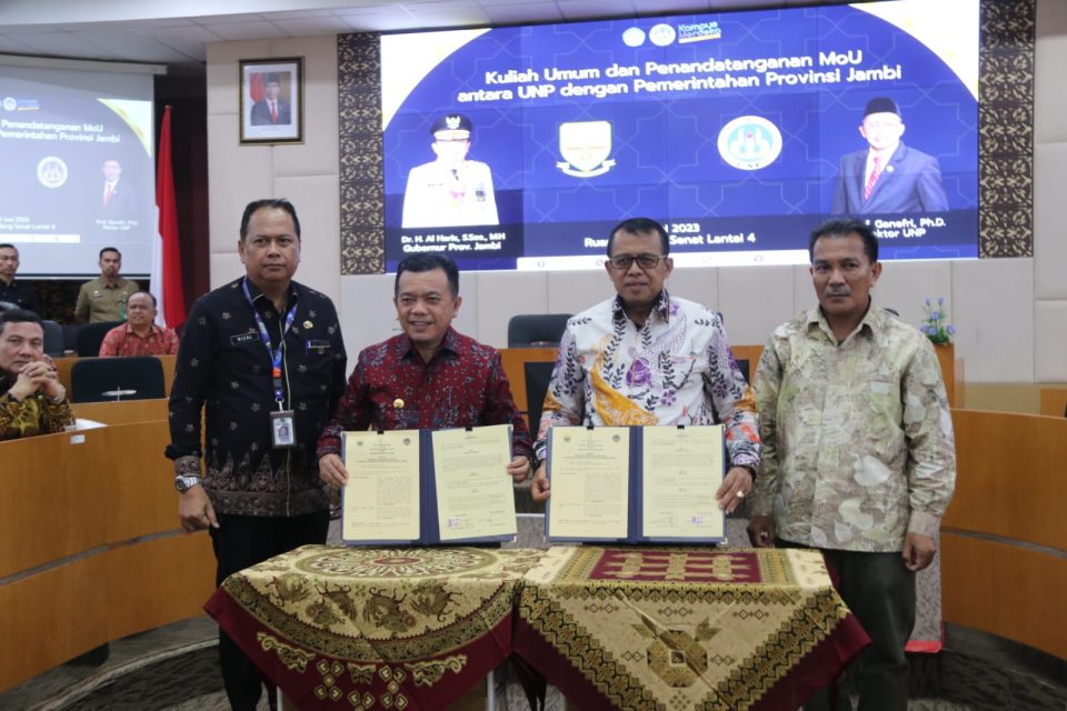 Tingkatkan SDM Jambi, Al Haris MoU Dengan UNP
