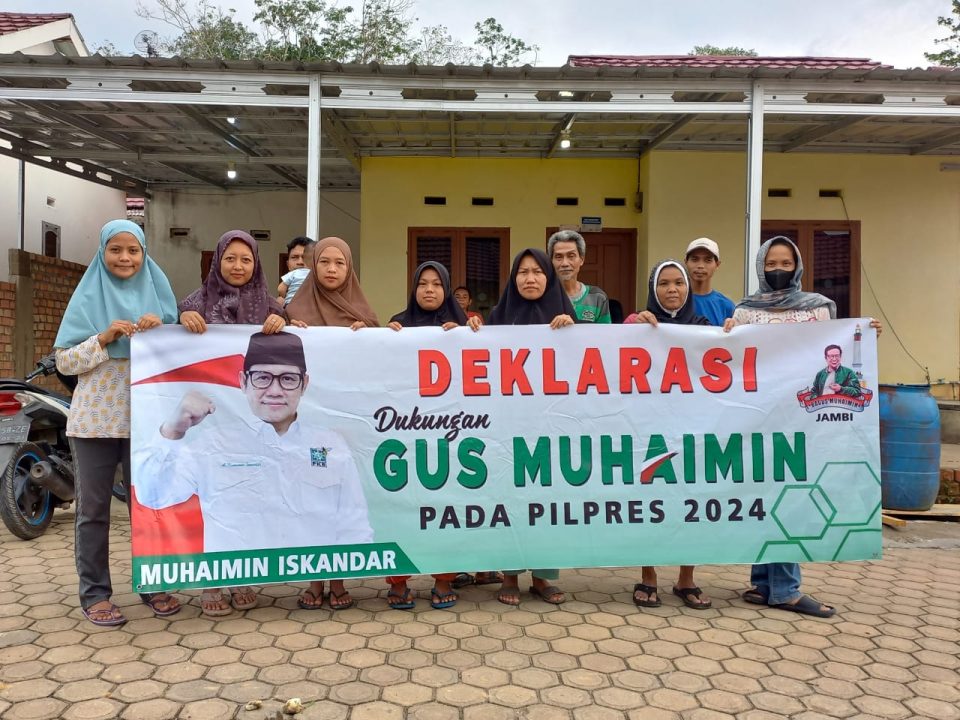 Perkumpulan Pedagang Kecil Perumahan Puri Azra Kota Jambi Dukung Gus Muhaimin Jadi Capres 2024