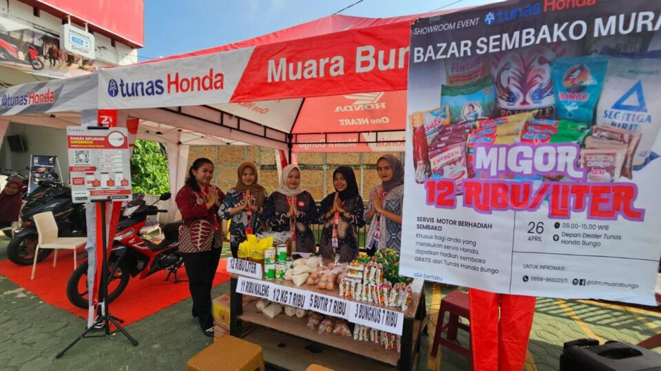 Tunas Honda Bungo Showroom Event Hadirkan Bazzar Sembako Murah dan Promo Servis