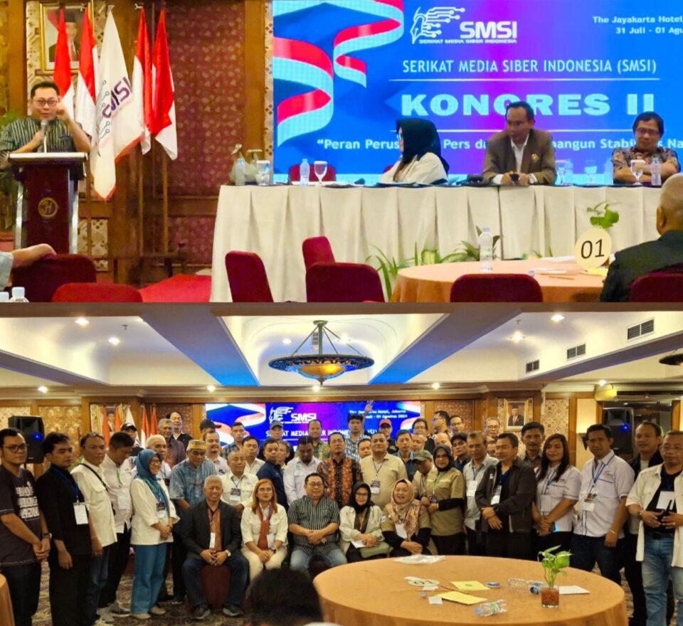 Pengurus SMSI Provinsi Jambi Hadiri Rakernas dan Ikuti Kongres II, Firdaus Kembali Terpilih Secara Aklamasi