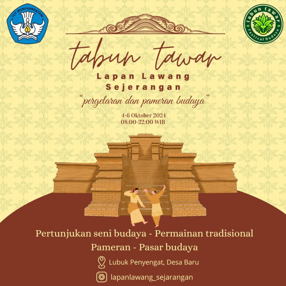 Segera Digelar, Festival Budaya Bertajuk “Tabun Tawar; Lapan Lawang Sejerangan”