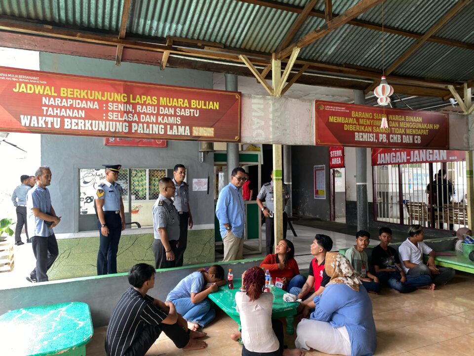 Sidak ke Lapas Kelas II B Muara Bulian, Anggota DPR RI Komisi XIII Elpisina Soroti Lapas Yang Over Capacity