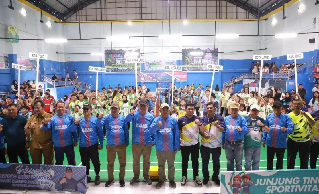Tanjab Barat Buka Kejurprov PBSI Jambi 2025: Lahirkan Atlet Handal, Pererat Silaturahmi Daerah