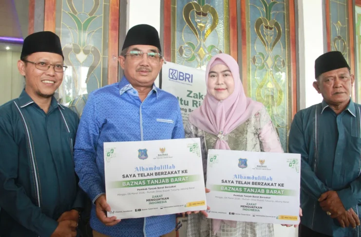 Bupati Tanjab Barat Pimpin Aksi Zakat, Kumpulkan Rp152 Juta untuk Kesejahteraan Umat